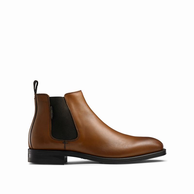 Botas Chelsea Russell And Bromley Burlington Masculino Marrom | KUT667MN