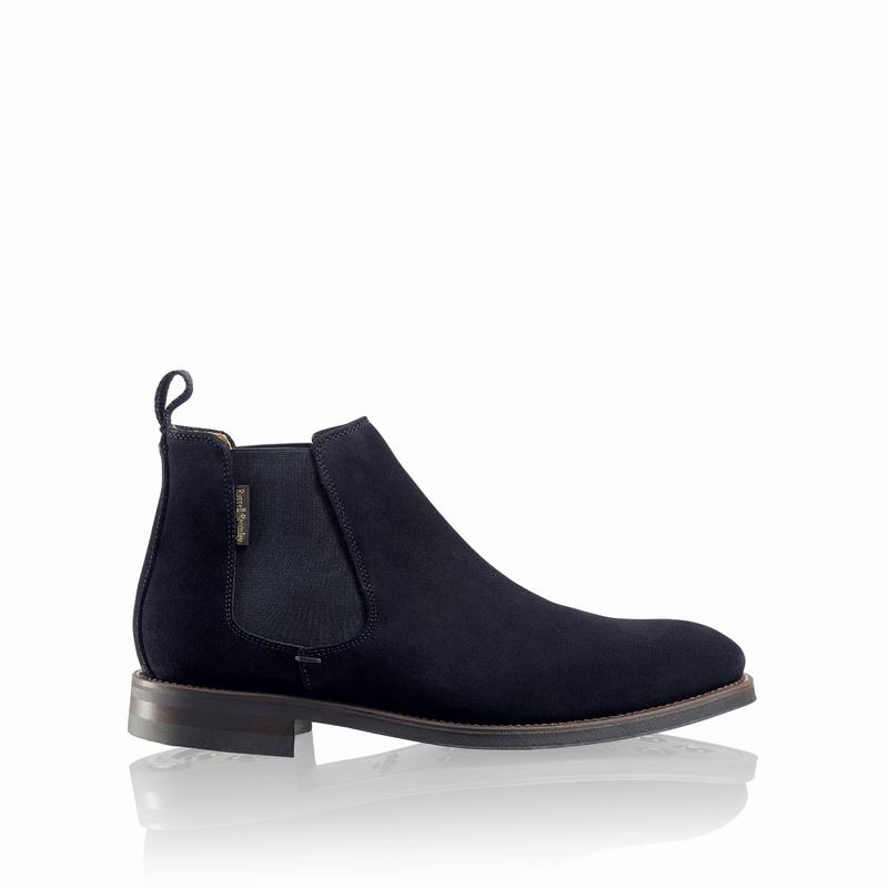 Botas Chelsea Russell And Bromley Burlington Masculino Azuis | WFM1419ZU