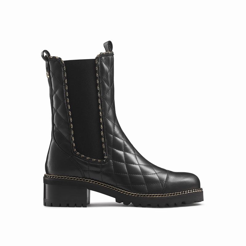 Botas Chelsea Russell And Bromley Dramaqueen Feminino Pretas | CXT7487CG