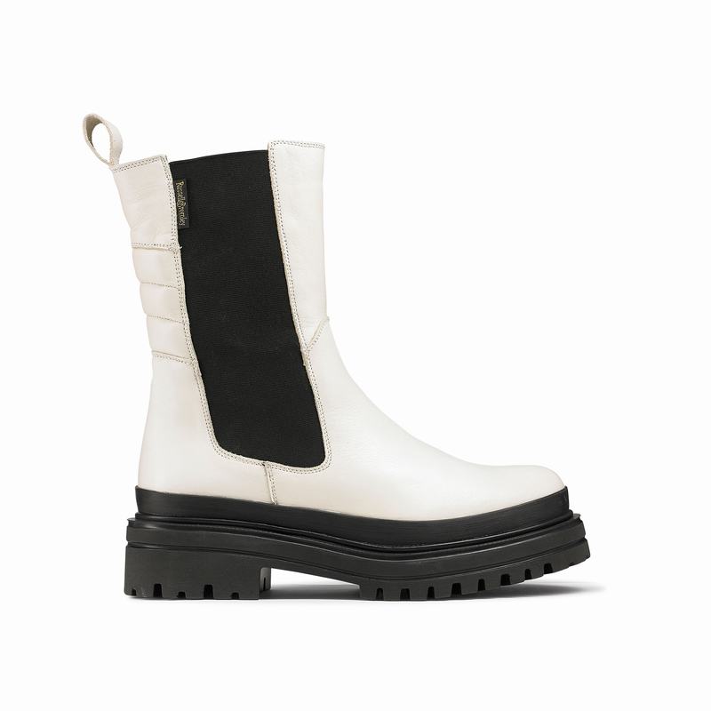 Botas Chelsea Russell And Bromley Highway Feminino Branco | KLF4115VK