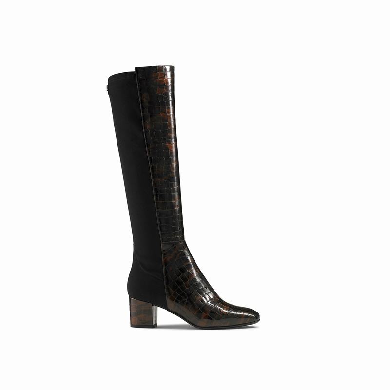 Botas De Cano Alto Russell And Bromley Trinni Feminino Marrom | EVK227WG