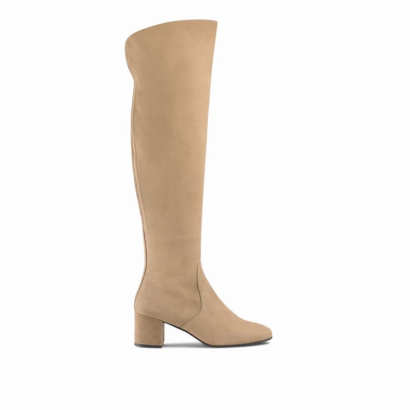 Botas De Cano Alto Russell And Bromley Way Up Feminino Marrom | XEX2392FU