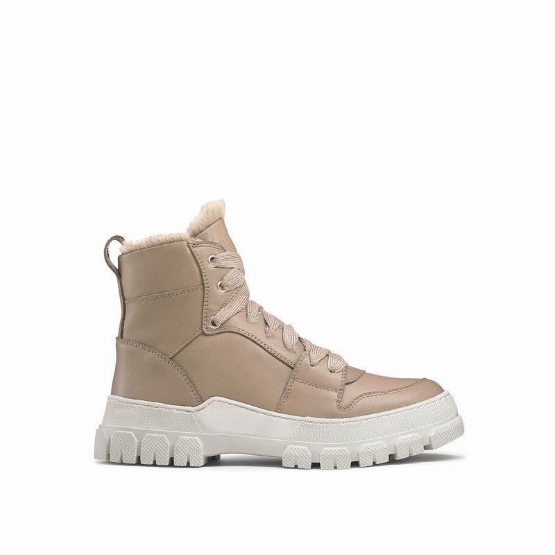 Botas de Amarrar Russell And Bromley Glacier Feminino Marrom | FUH3749TU