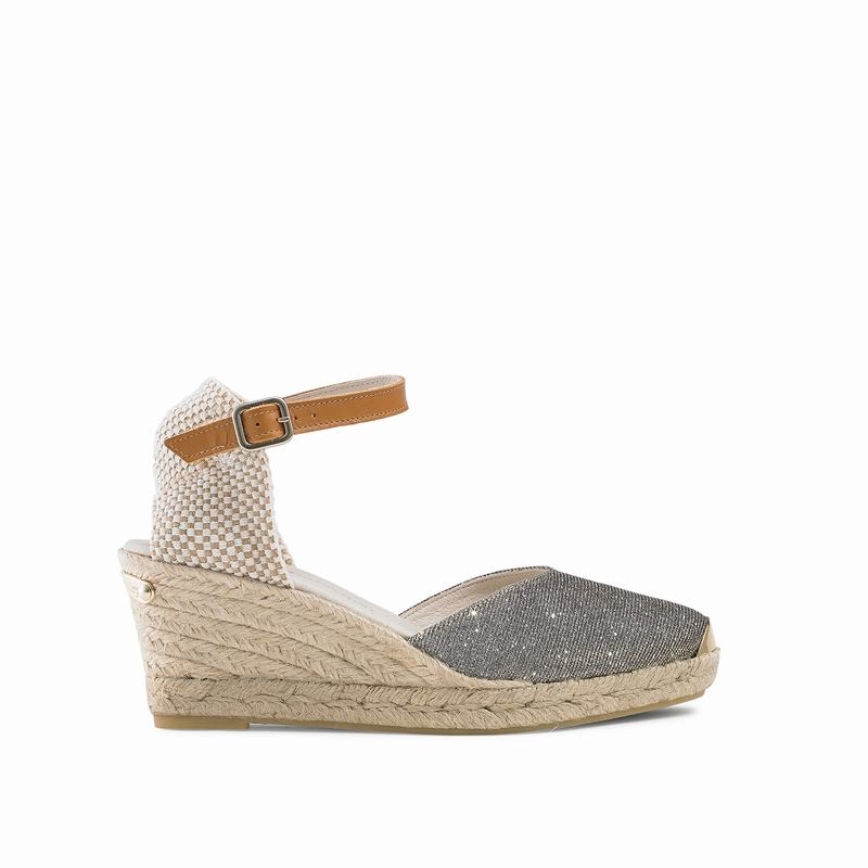 Espadrille Russell And Bromley Coco-nut Feminino Metallic | ZUM6264HW