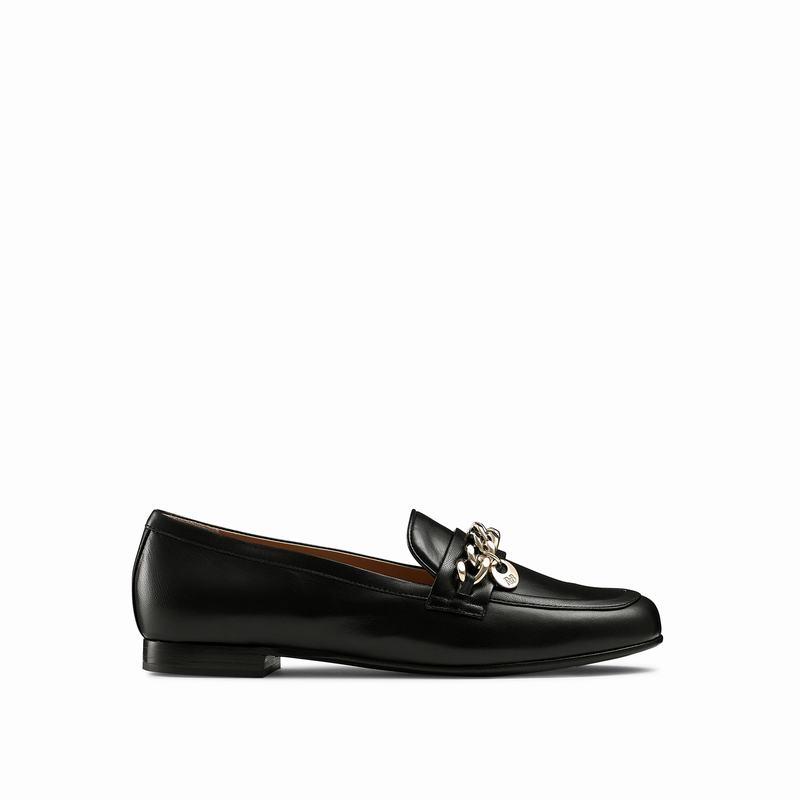 Mocassins Russell And Bromley Chitchat Feminino Pretas | JXK2632VL