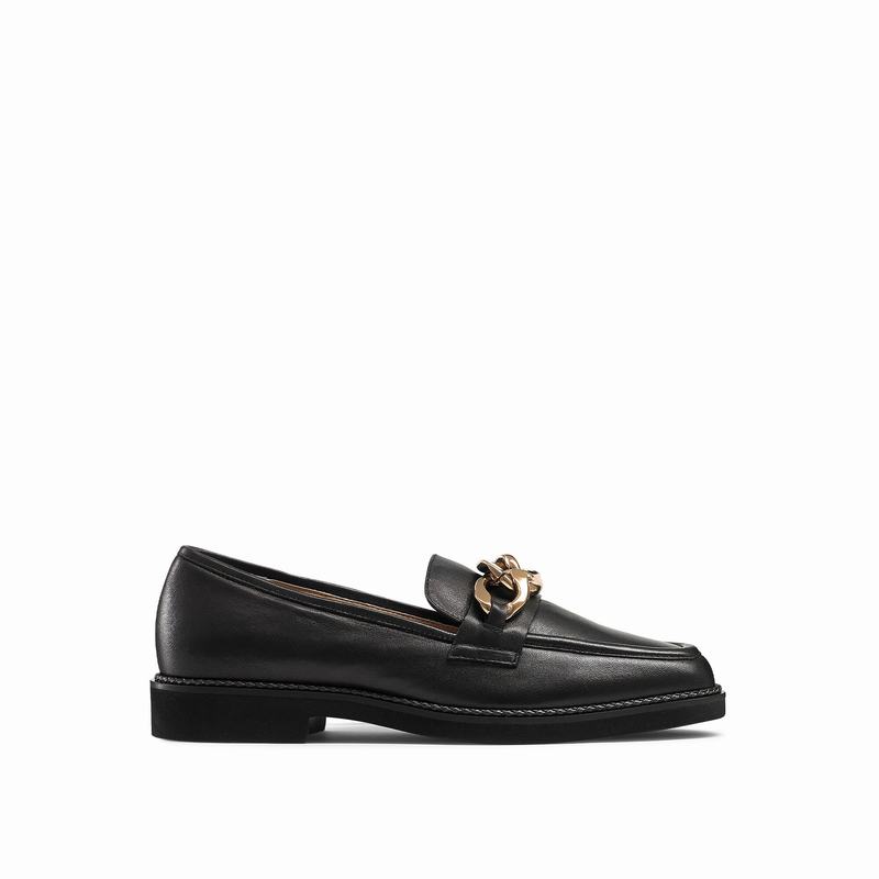 Mocassins Russell And Bromley Cleopatra Feminino Pretas | CME6710XV