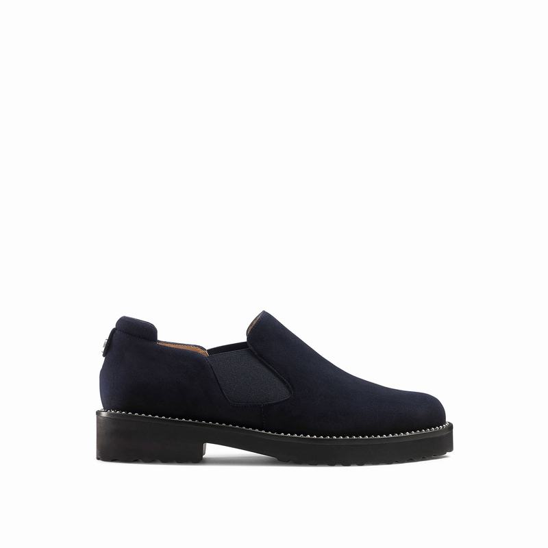 Mocassins Russell And Bromley Grid Feminino Azuis | CDO8483EJ