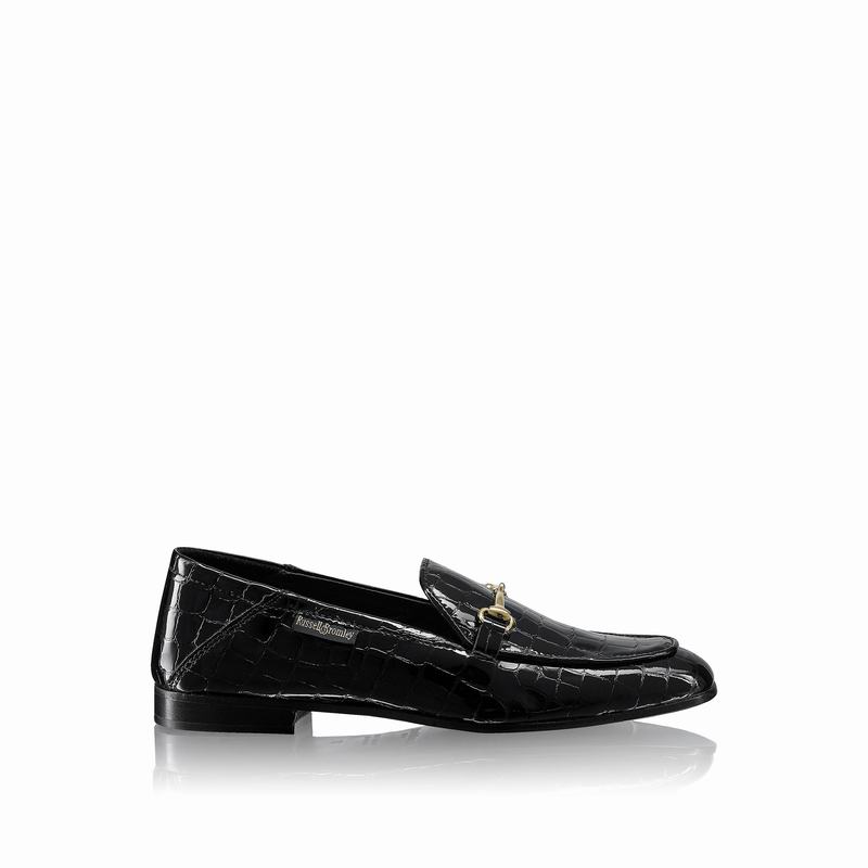 Mocassins Russell And Bromley Loafer Feminino Pretas | VIH8087QK