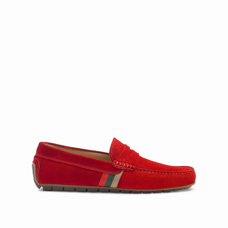 Mocassins Russell And Bromley Soft Wear Masculino Vermelhas | RFR4493TW