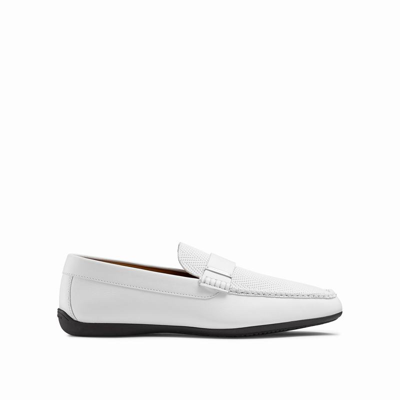 Mocassins Russell And Bromley Yoga Masculino Branco | NGY3620IH