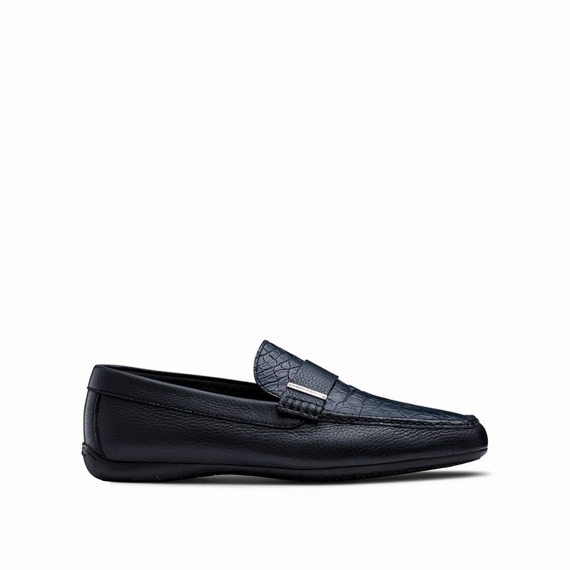 Mocassins Russell And Bromley Yoga Masculino Azuis | NWJ2520DT