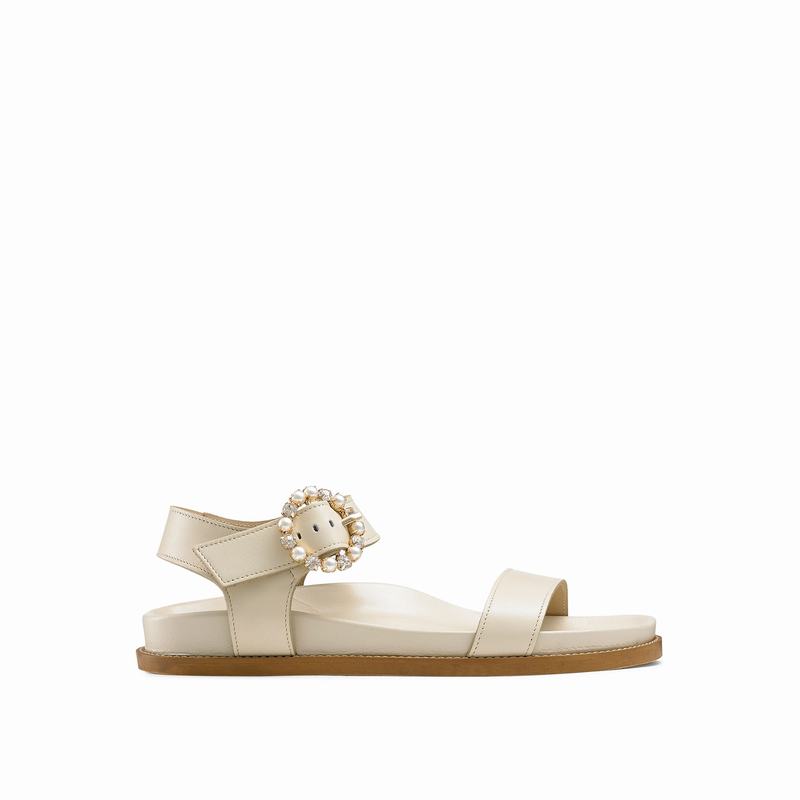 Sandalias Russell And Bromley Ariel Feminino Creme Branco | CXP4916GV