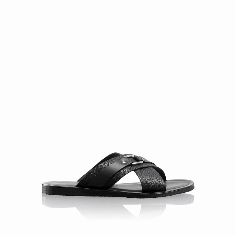 Sandalias Russell And Bromley Dream Masculino Pretas | POR1091ZW