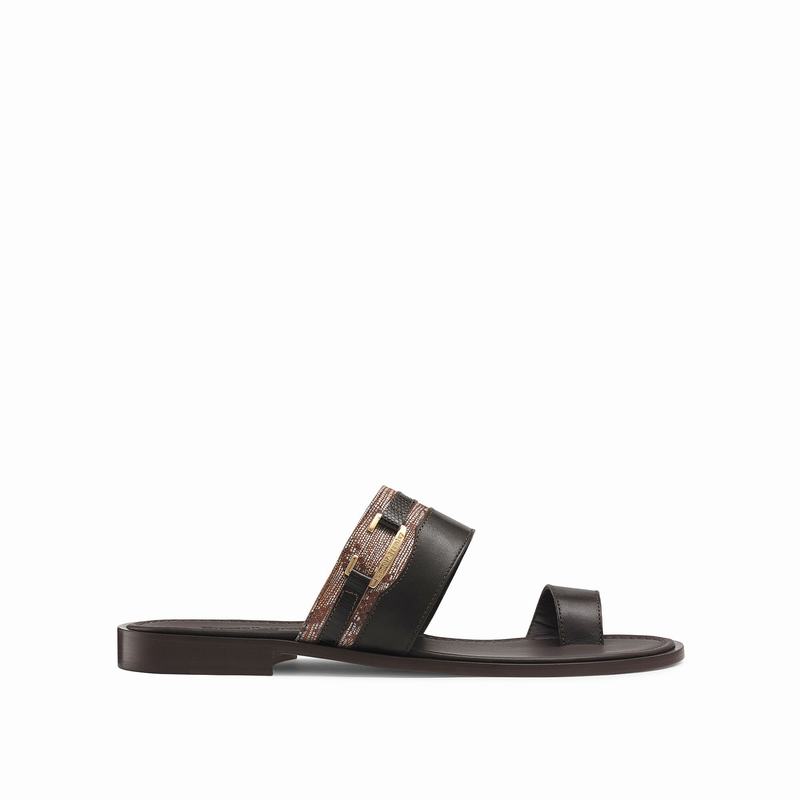 Sandalias Russell And Bromley Oasis Masculino Marrom | OHW6729UR