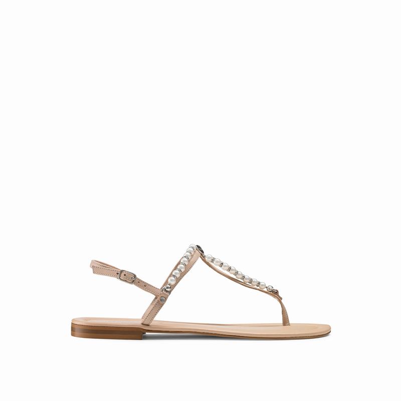 Sandalias Russell And Bromley Pearly Feminino Marrom | ZKI7221AU