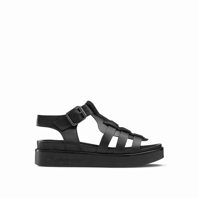 Sandalias Russell And Bromley Portland Feminino Pretas | OTB729WP