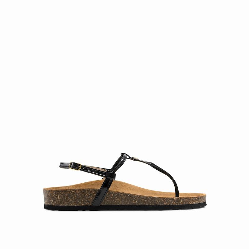 Sandalias Russell And Bromley Teebird Feminino Pretas | UXN879GP