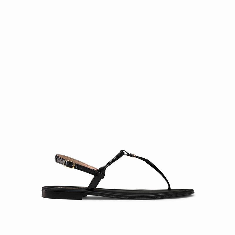 Sandalias Russell And Bromley Thongbird Feminino Pretas | LFX4920CR