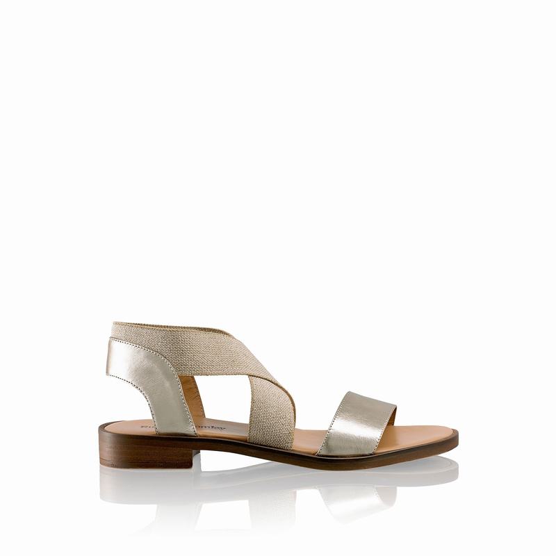 Sandalias Russell And Bromley Tribeca Feminino Metallic | QOQ678AI