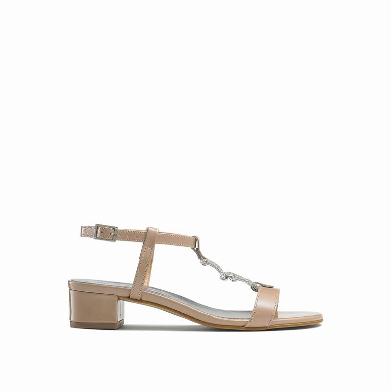 Sandalias de Salto Russell And Bromley Jewely Feminino Rosa | KQS2771VX