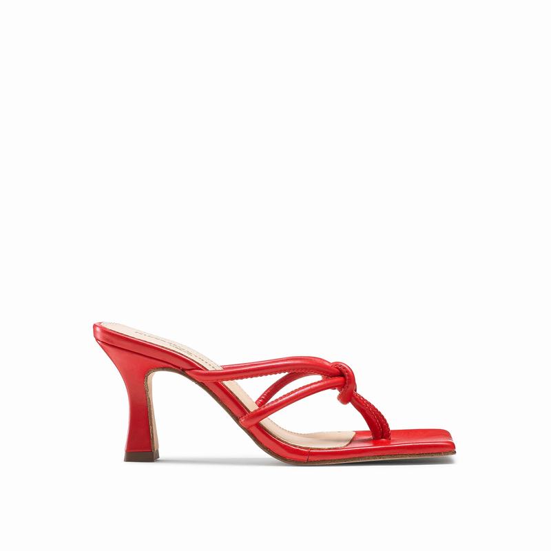 Sandalias de Salto Russell And Bromley Margarita Feminino Vermelhas | WTK9466YF