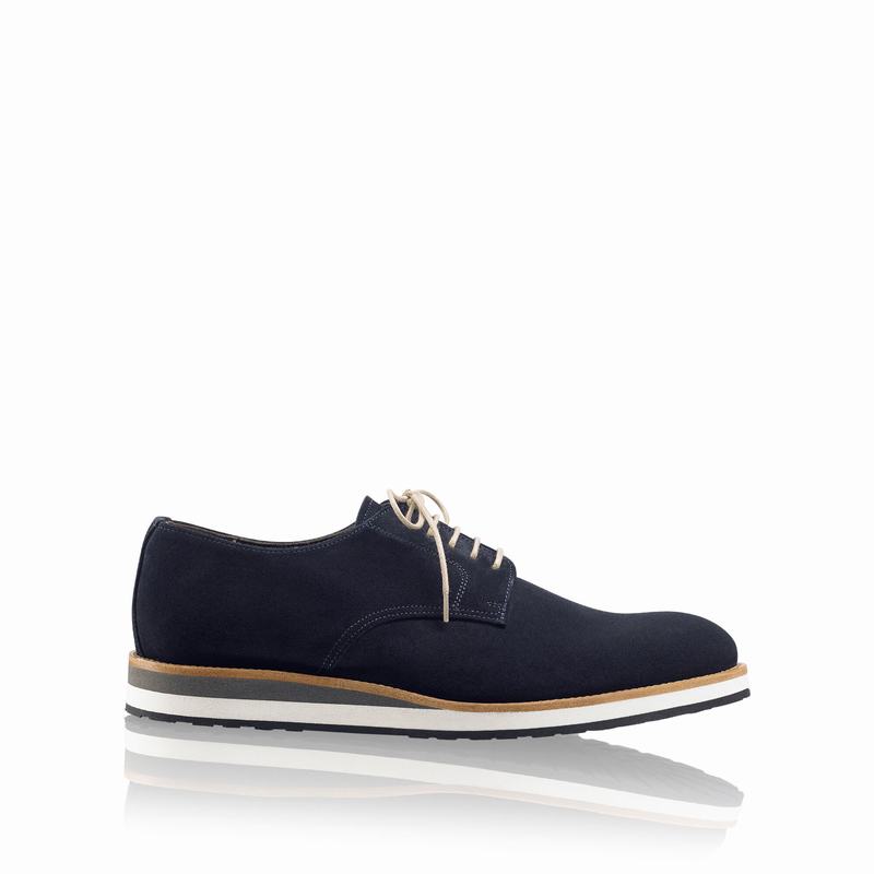 Sapato Derby Russell And Bromley Passport Masculino Azuis | BVV4952XI