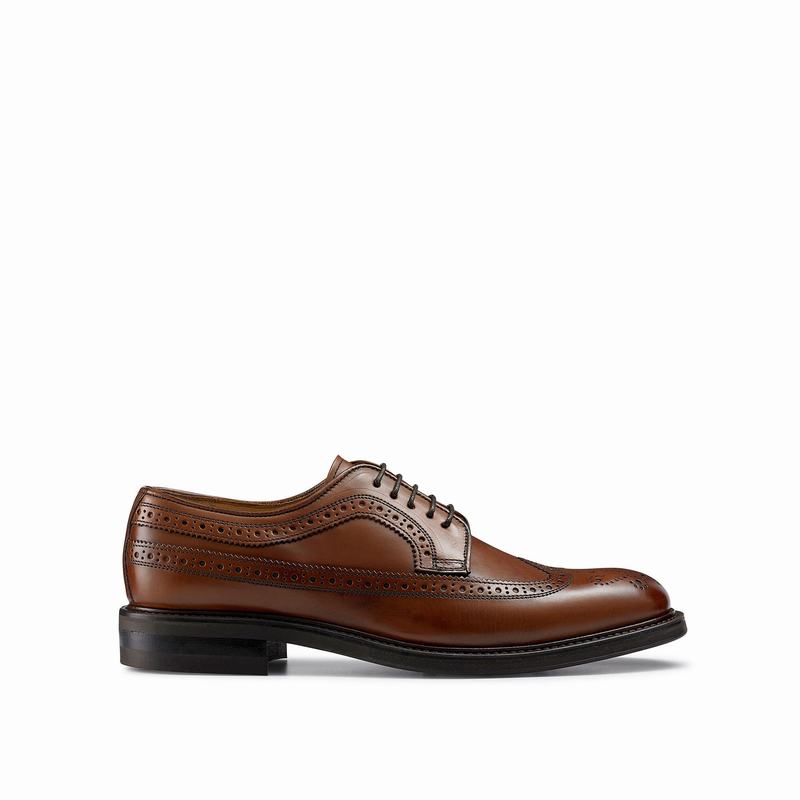 Sapato Derby Russell And Bromley Southport Masculino Marrom | HAP2615RM