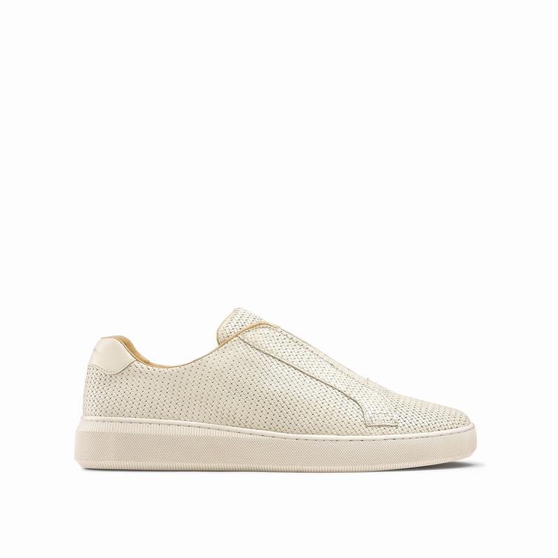 Tenis Baixo Russell And Bromley Clearway M Masculino Creme Branco | UGG1289SV