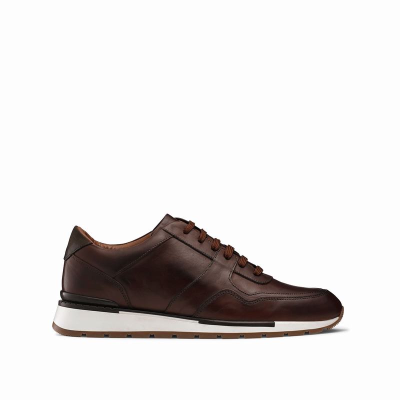 Tenis Baixo Russell And Bromley Lomond Masculino Marrom | EMY963KW