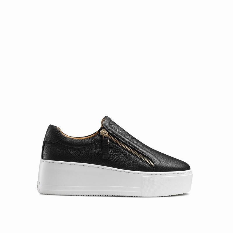 Tenis Plataforma Russell And Bromley Doublepark Feminino Pretas | UQZ2298AU