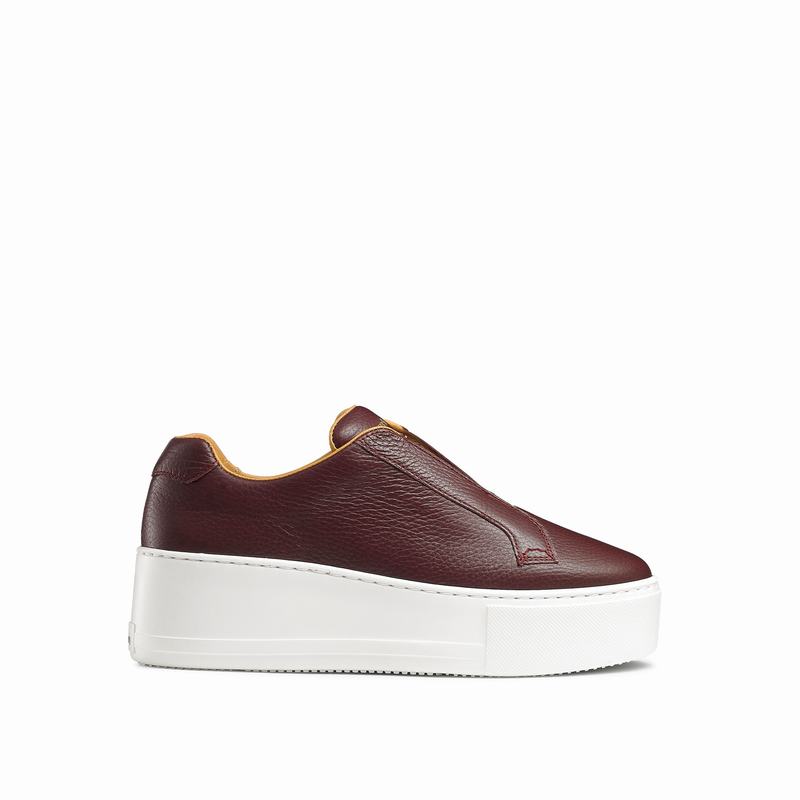 Tenis Plataforma Russell And Bromley Park Up Feminino Vermelhas | HEG9251MC