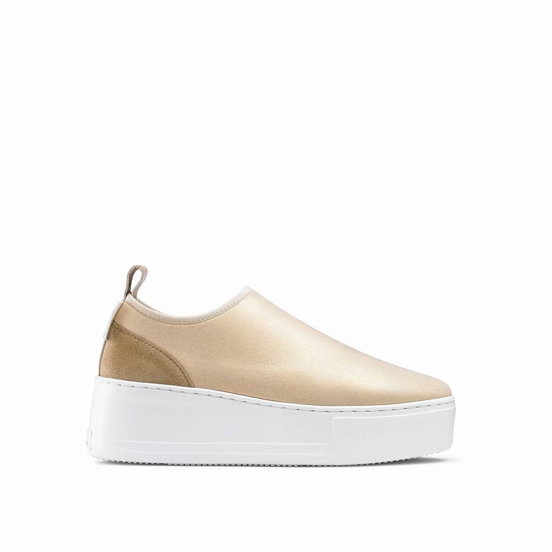 Tenis Plataforma Russell And Bromley Park Flex Feminino Metallic | IGO2140DI