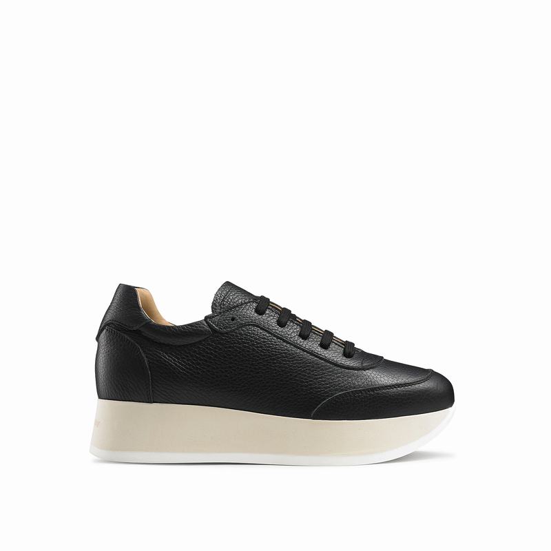 Tenis Plataforma Russell And Bromley Throwback Feminino Pretas | OQW9882NO