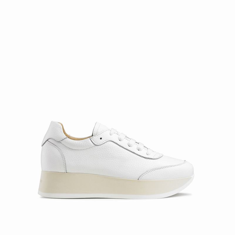 Tenis Plataforma Russell And Bromley Throwback Feminino Branco | WLC739WI