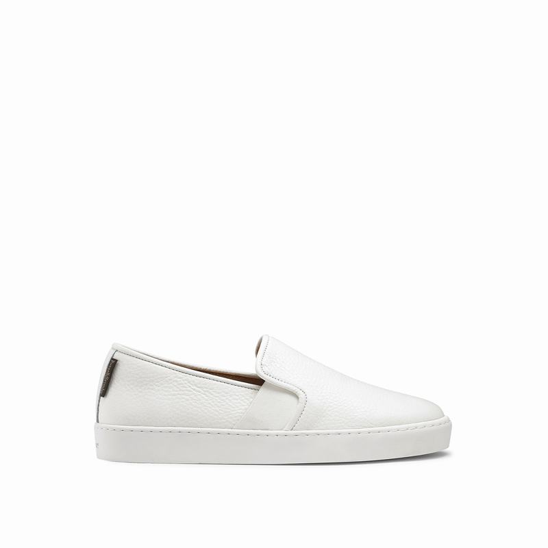 Tênis Deslizante Russell And Bromley Ball Park Feminino Branco | TKL667SR