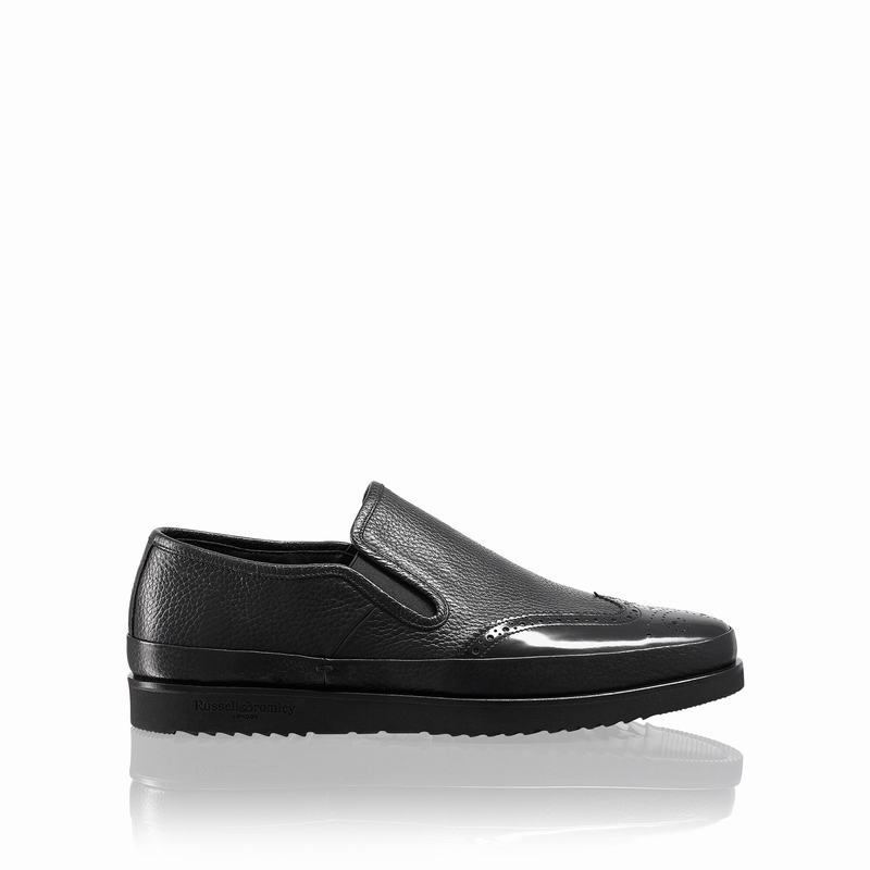 sapatos Brogues Russell And Bromley Fiorentino Masculino Pretas | WUQ582ZM