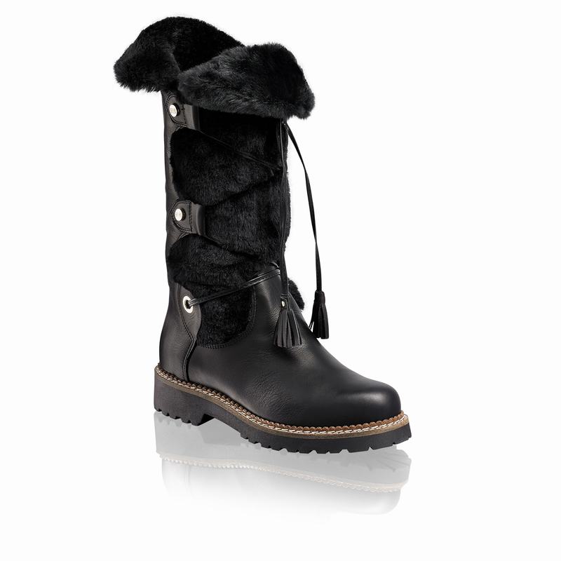 Botas Acima Do Joelho Russell And Bromley Highlander Feminino Pretas | EKA1585UV