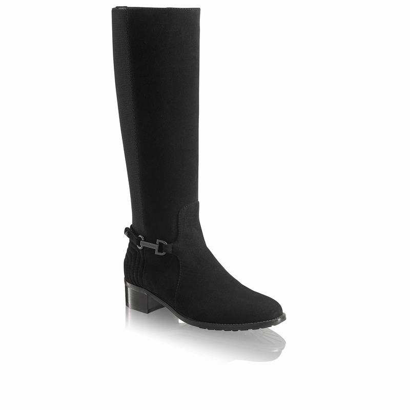 Botas Acima Do Joelho Russell And Bromley Rein Feminino Pretas | VXW3298OT