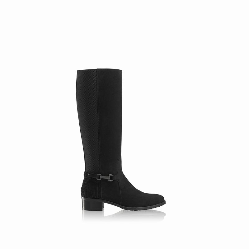 Botas Acima Do Joelho Russell And Bromley Rein Feminino Pretas | VXW3298OT