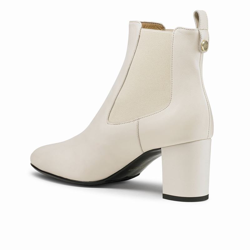 Botas Chelsea Russell And Bromley Beetle Feminino Creme Branco | FZA2029LZ