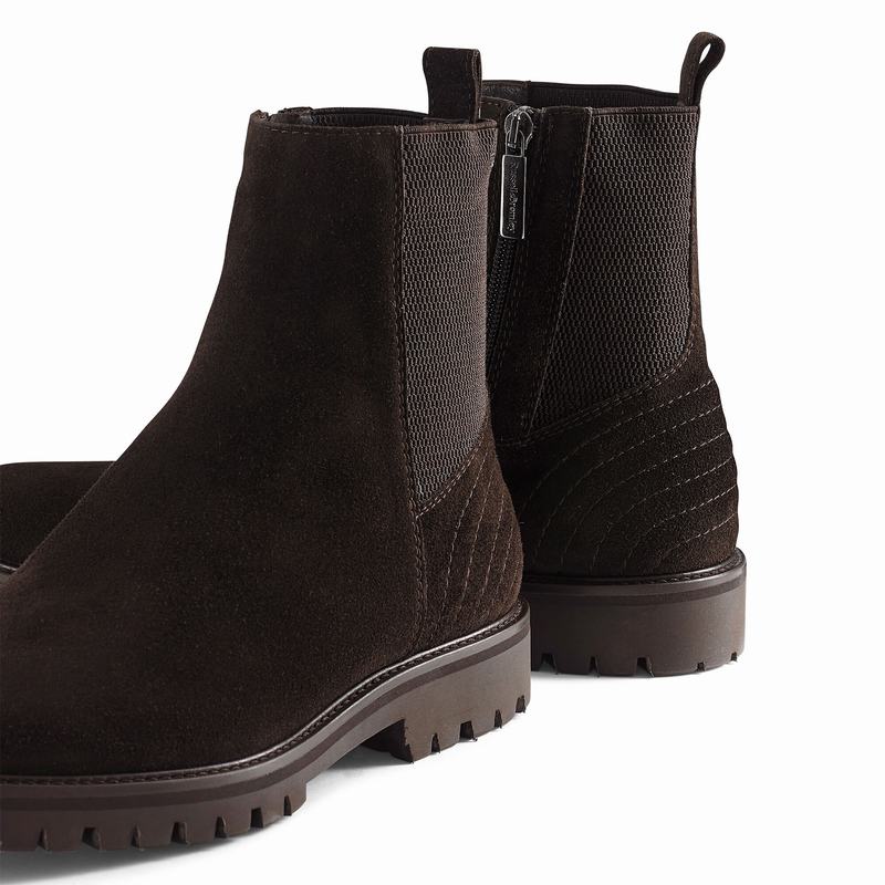 Botas Chelsea Russell And Bromley Brando Masculino Marrom | RUL5087KJ