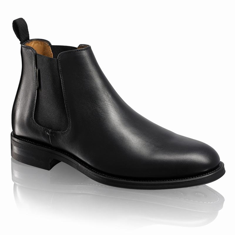 Botas Chelsea Russell And Bromley Guildford Masculino Pretas | LUT7053JQ