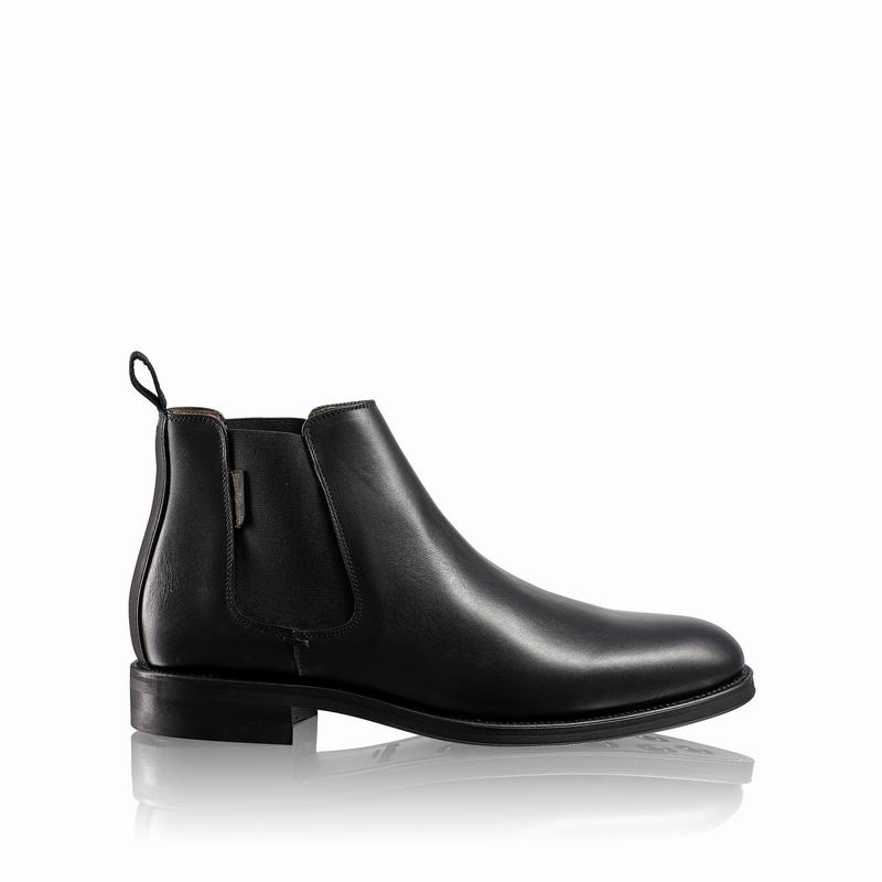 Botas Chelsea Russell And Bromley Guildford Masculino Pretas | LUT7053JQ