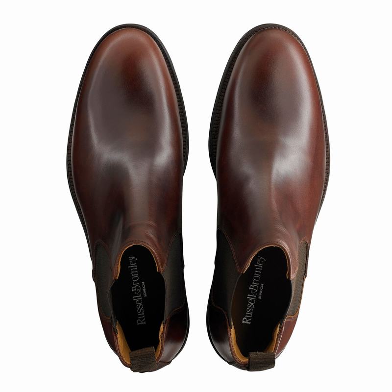 Botas Chelsea Russell And Bromley Guildford Masculino Marrom | SCP1845ZO