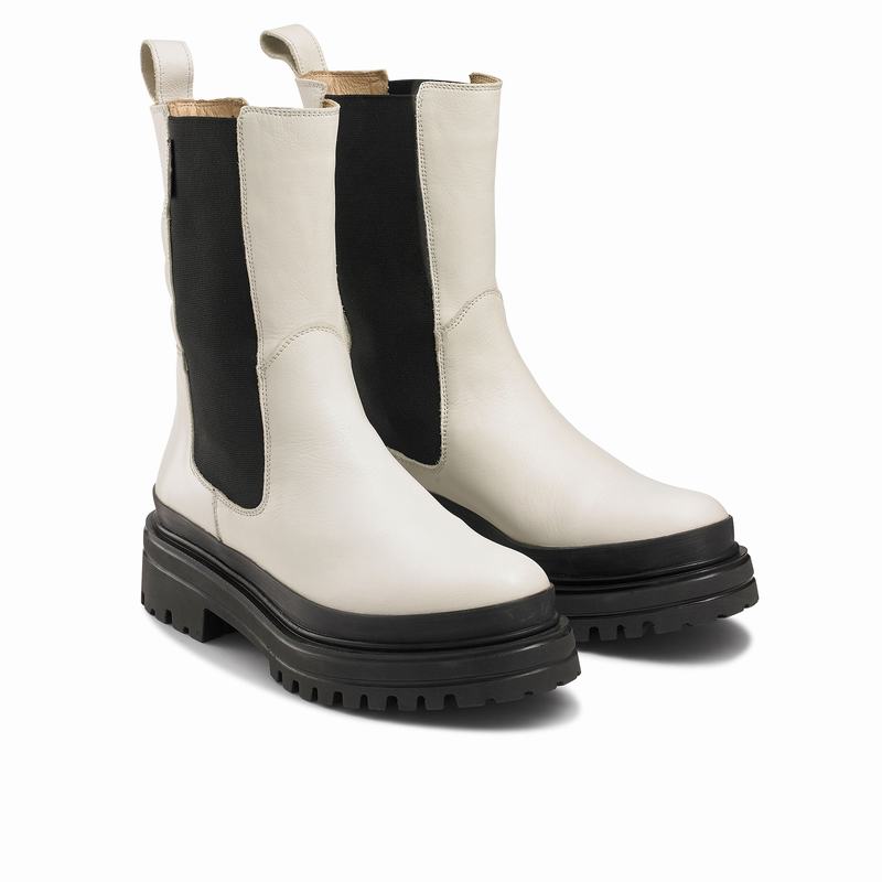 Botas Chelsea Russell And Bromley Highway Feminino Branco | KLF4115VK