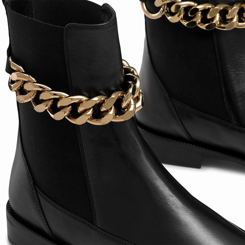 Botas Chelsea Russell And Bromley Lovechain Feminino Pretas | ZVJ5744RG