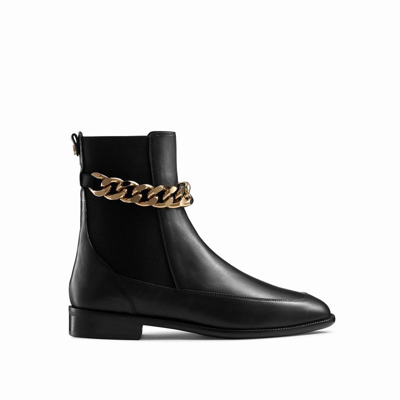 Botas Chelsea Russell And Bromley Lovechain Feminino Pretas | ZVJ5744RG