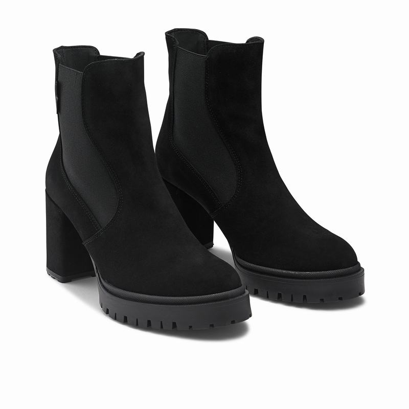 Botas Chelsea Russell And Bromley Sky Hi Feminino Pretas | UUA8978OJ