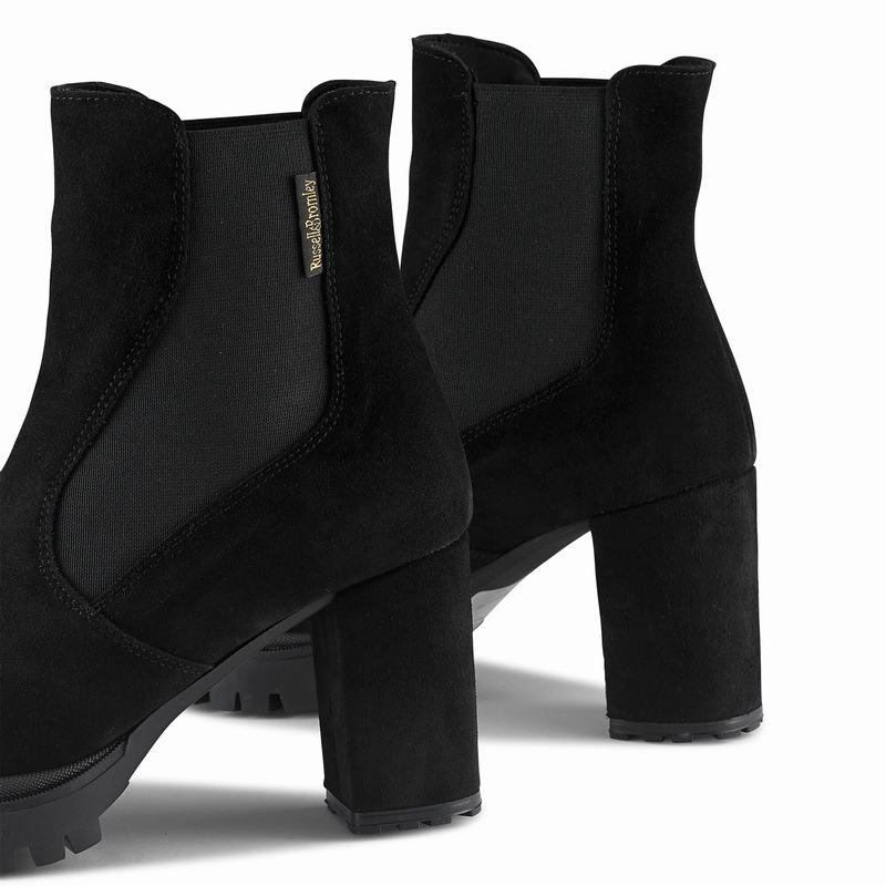 Botas Chelsea Russell And Bromley Sky Hi Feminino Pretas | UUA8978OJ