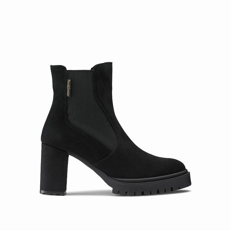 Botas Chelsea Russell And Bromley Sky Hi Feminino Pretas | UUA8978OJ